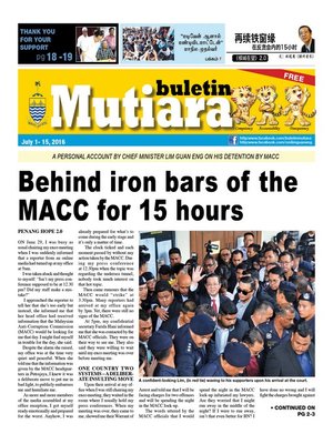 cover image of Buletin Mutiara 1-15 Jul 2016